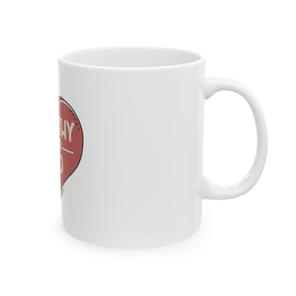 Funny Coffee Mug – "Empty Calories" Retro Badge Ceramic Mug (11oz, 15oz)