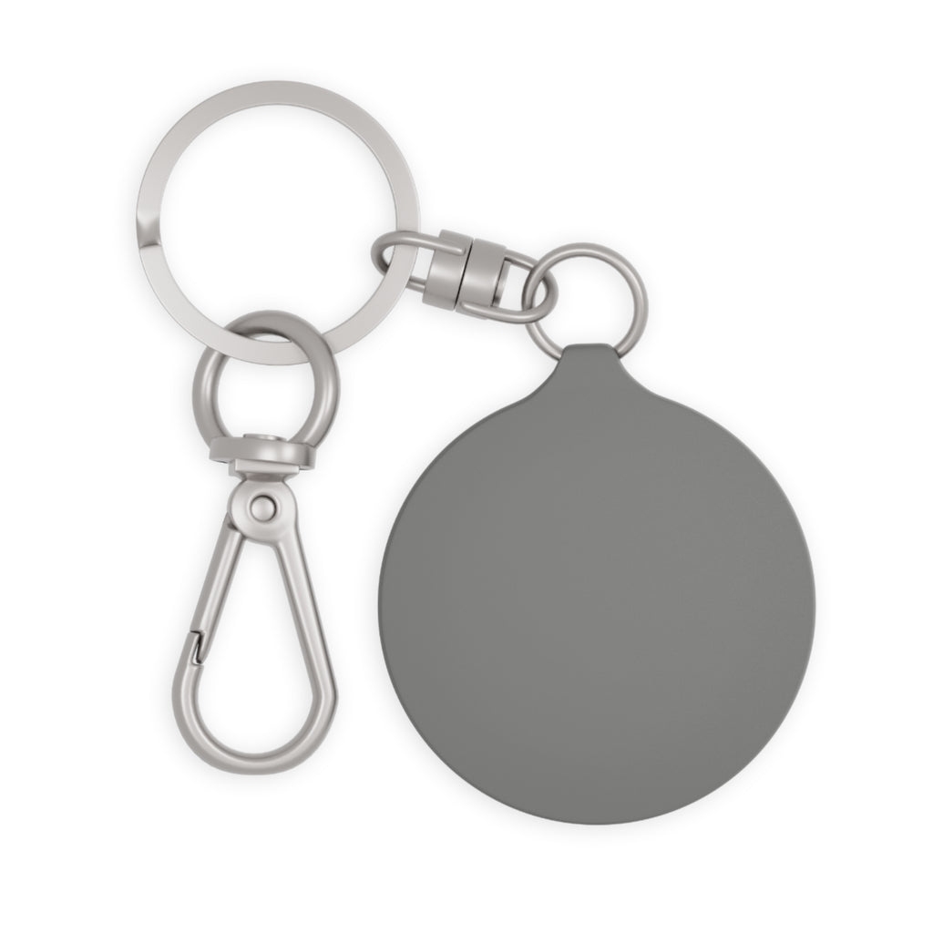 Keyring — "Woke and woke up smiling" Round Metal Keychain