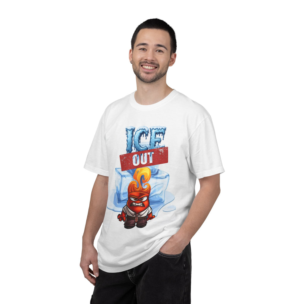 Ice Out Graphic T-Shirt — Fiery Character "Ice Out" Streetwear Tee