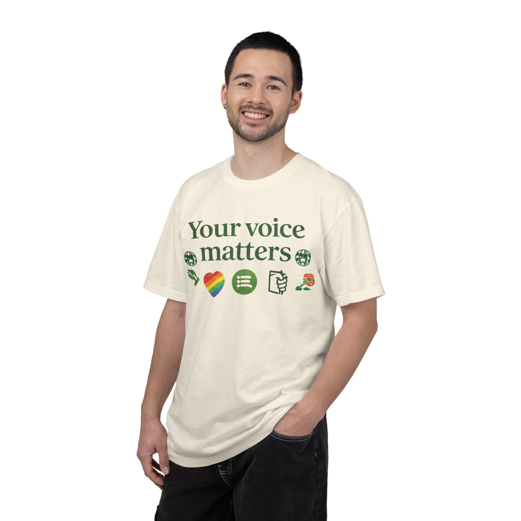 Your Voice Matters T-Shirt — Voter Pride Graphic Tee