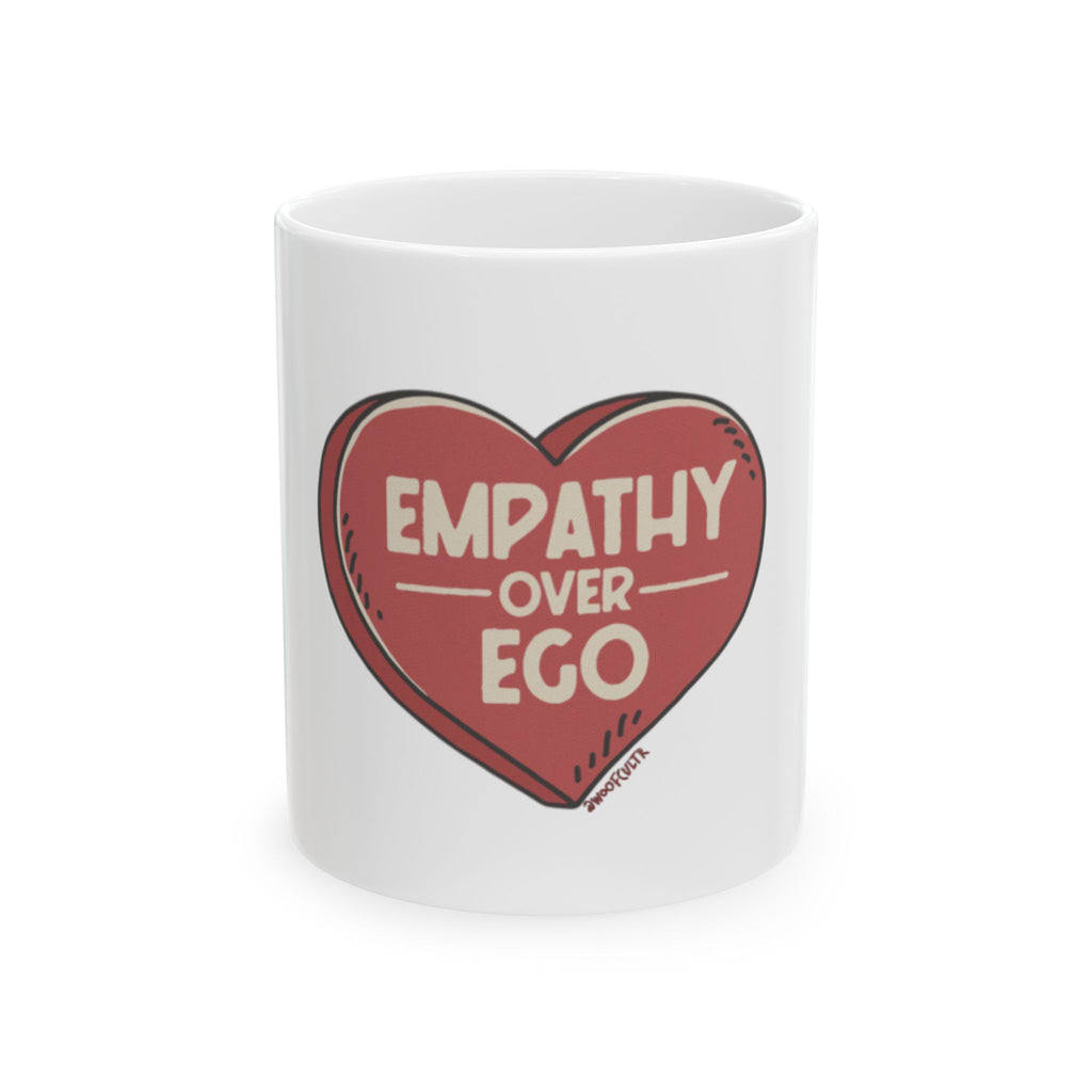 Funny Coffee Mug – "Empty Calories" Retro Badge Ceramic Mug (11oz, 15oz)